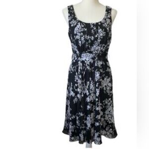 Roz and ali blue floral dress Sz 12